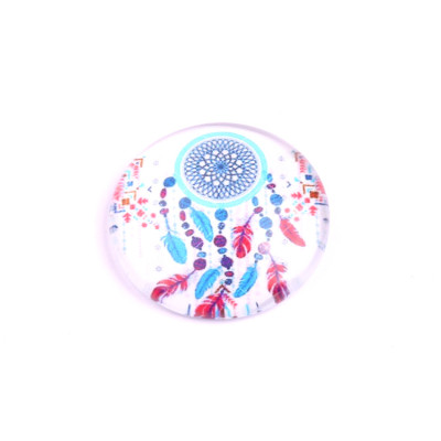 Glass cabochon 25 mm N. 1336 Mix