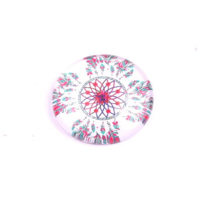 Glass cabochon 25 mm N. 1331 Mix