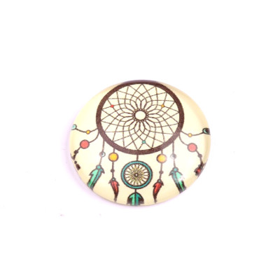 Glass cabochon 25 mm N. 1328 Mix