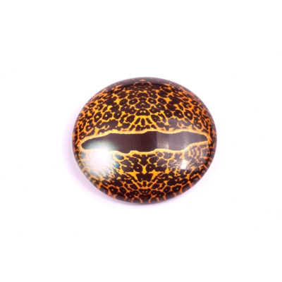 Glass cabochon 25 mm N. 1075 Mix