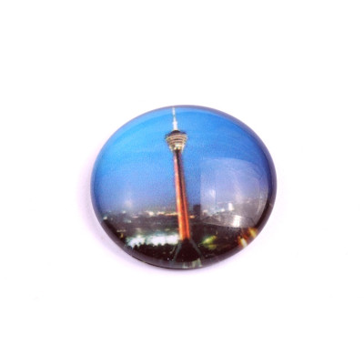 Glass cabochon 25 mm N. 1064 Mix