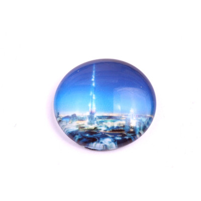 Glass cabochon 25 mm N. 1059 Mix