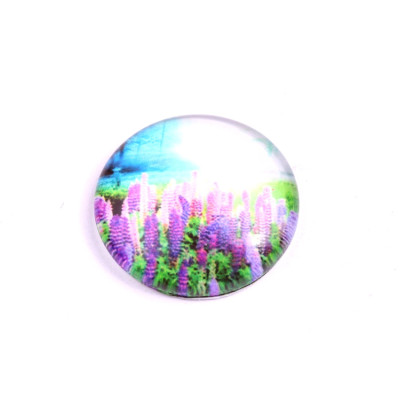 Glass cabochon 25 mm N. 1056 Mix