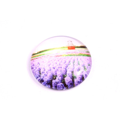 Glass cabochon 25 mm N. 1047 Mix