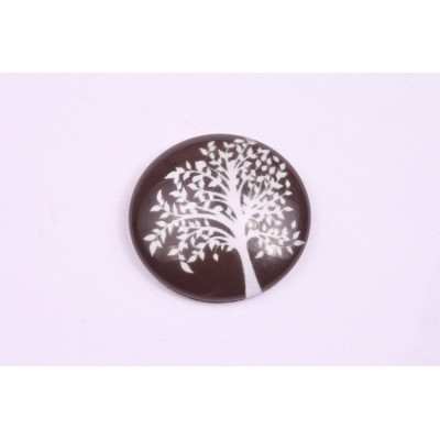 Glass cabochon 25 mm N. 981 Mix