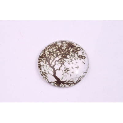 Glass cabochon 25 mm N. 972 Mix