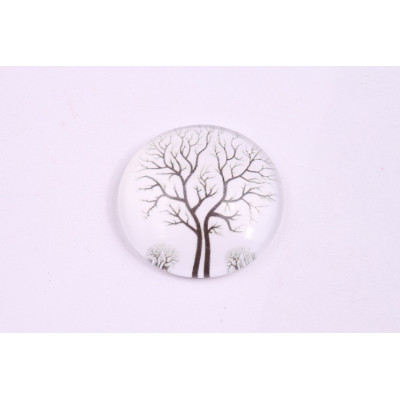 Glass cabochon 25 mm N. 970 Mix