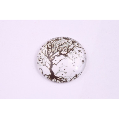 Glass cabochon 25 mm N. 966 Mix