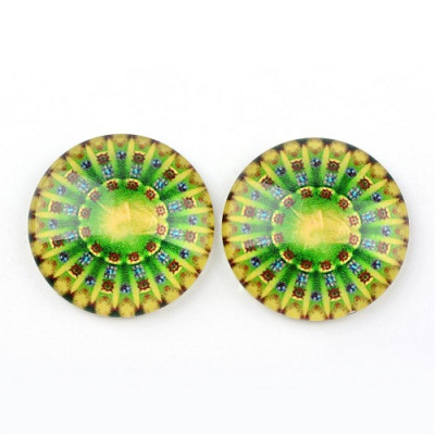 Glass cabochon 25 mm N. 925 Mix