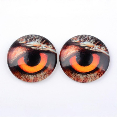 Glass cabochon 25 mm N. 916 Mix