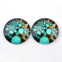 Glass cabochon 25 mm N. 909 Mix