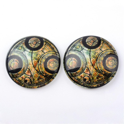 Glass cabochon 25 mm N. 908 Mix