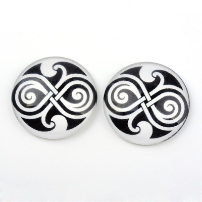 Glass cabochon 25 mm N. 902 Mix