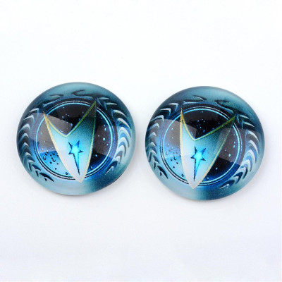 Glass cabochon 25 mm N. 901 Mix