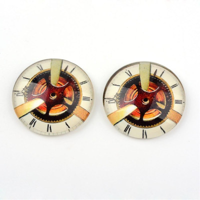 Glass cabochon 25 mm N. 899 Mix