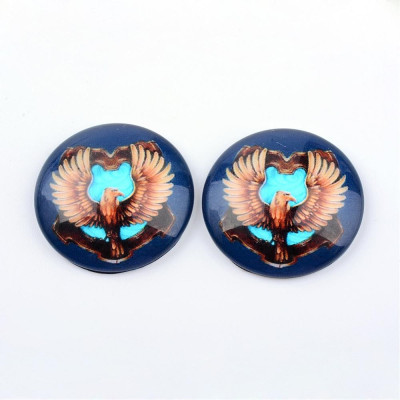 Glass cabochon 25 mm N. 898 Mix