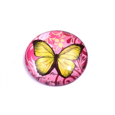 Glass cabochon 30 mm N. 710 Mix