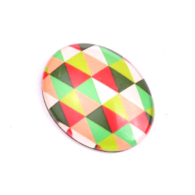 Glass cabochon 30x40 mm N. 958 Mix
