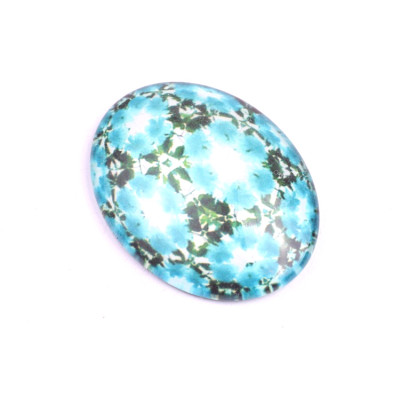 Glass cabochon 30x40 mm N. 947 Mix