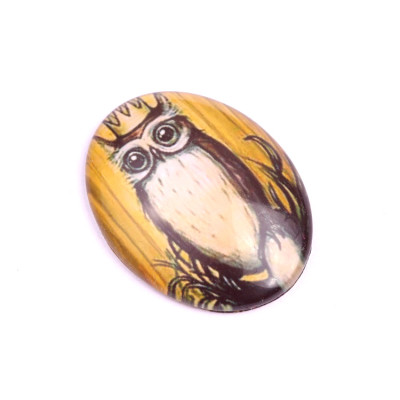 Glass cabochon 30x40 mm N. 945 Mix