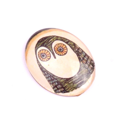 Glass cabochon 30x40 mm N. 940 Mix