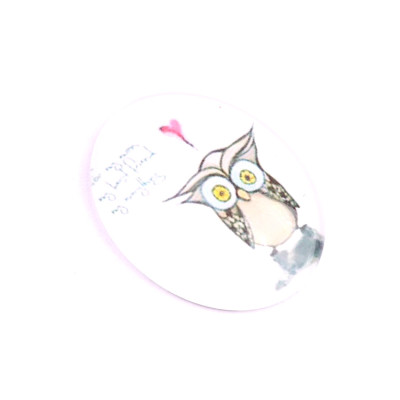 Glass cabochon 30x40 mm N. 938 Mix