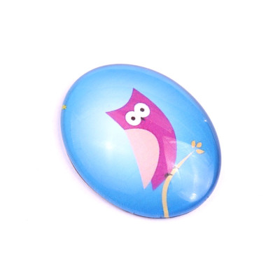 Glass cabochon 30x40 mm N. 935 Mix