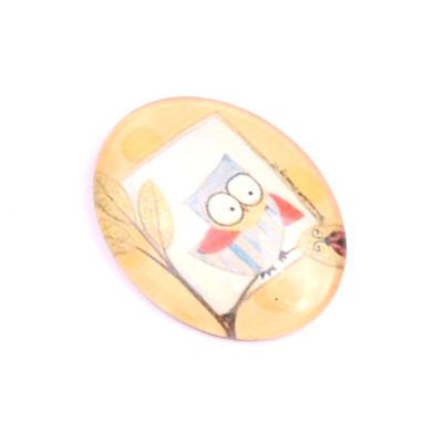 Glass cabochon 30x40 mm N. 933 Mix