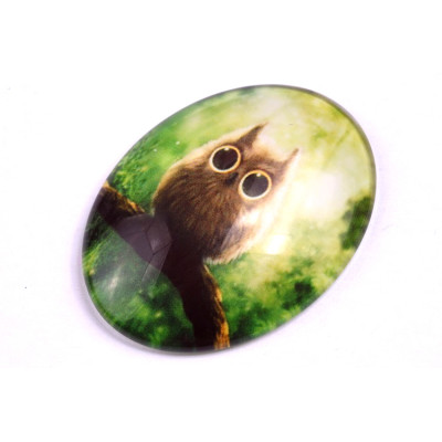 Glass cabochon 30x40 mm N. 699 Mix