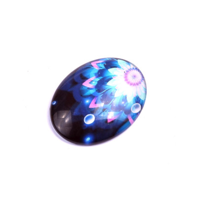 Glass cabochon 30x40 mm N. 627 Mix