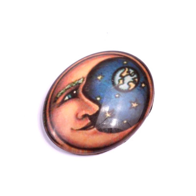 Glass cabochon 30x40 mm N. 620 Mix