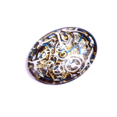 Glass cabochon 30x40 mm N. 600 Mix