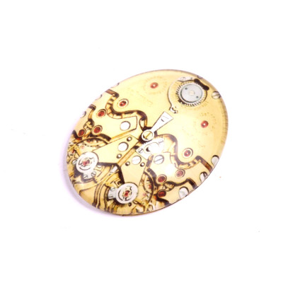 Glass cabochon 30x40 mm N. 595 Mix