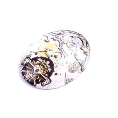 Glass cabochon 30x40 mm N. 590 Mix