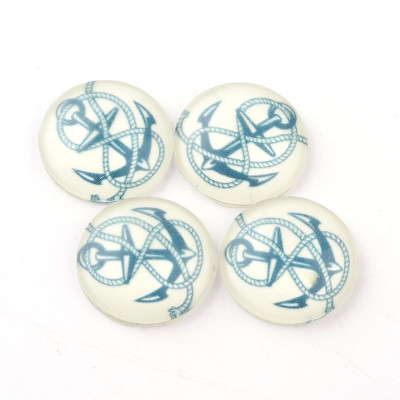 Glass cabochon 20 mm N. 837 Mix