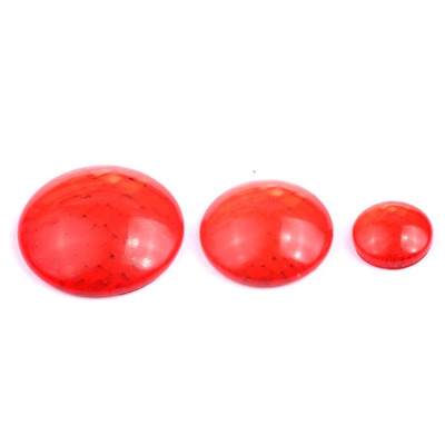 Glass cabochon 12 mm N. 1377 Red