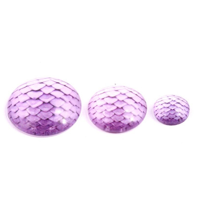 Glass cabochon 20 mm N. 1366 Violet