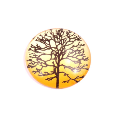 Glass cabochon 30 mm N. 208 Mix