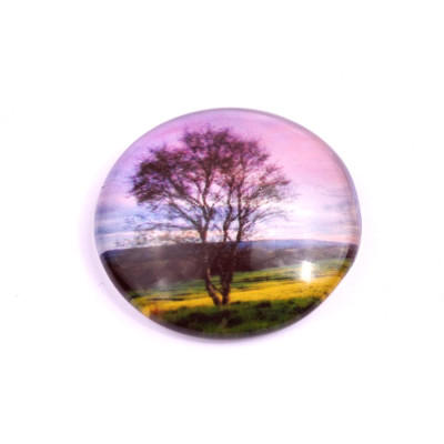 Glass cabochon 30 mm N. 1029 Mix
