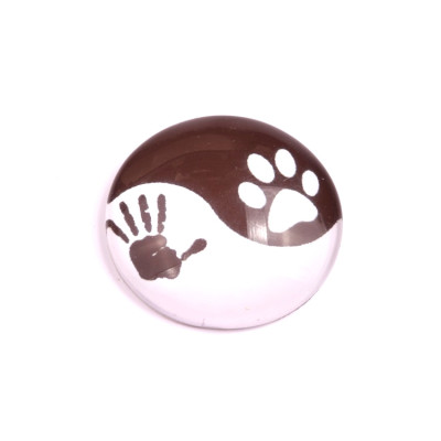 Glass cabochon 30 mm N. 802 Mix