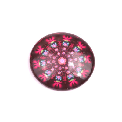 Glass cabochon 30 mm N. 799 Mix