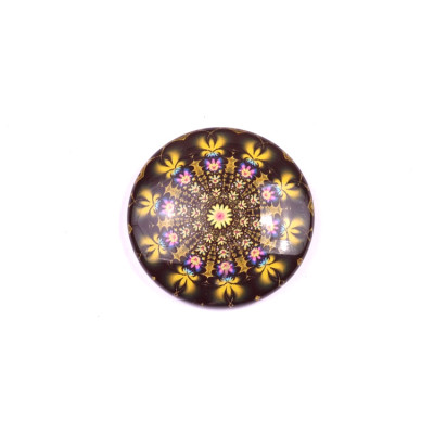 Glass cabochon 30 mm N. 881 Mix
