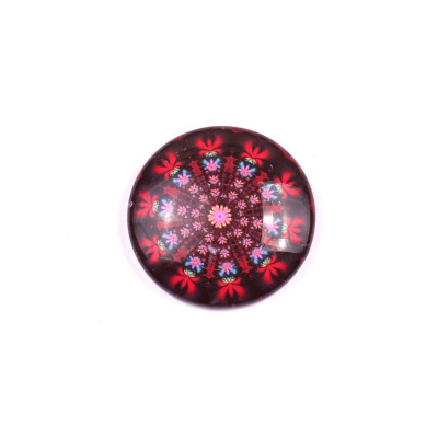Glass cabochon 30 mm N. 879 Mix