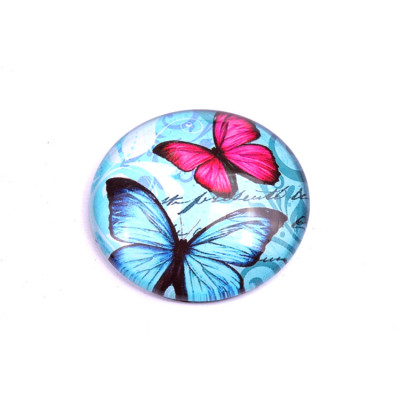 Glass cabochon 30 mm N. 720 Mix