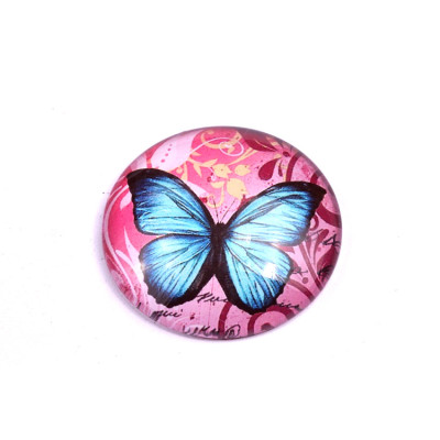 Glass cabochon 30 mm N. 712 Mix