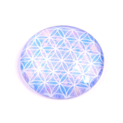 Glass cabochon 35 mm N. 1021 Mix