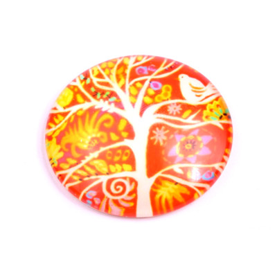 Glass cabochon 35 mm N. 1018 Mix