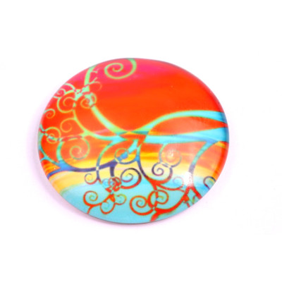 Glass cabochon 35 mm N. 1016 Mix