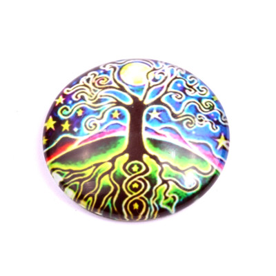 Glass cabochon 35 mm N. 1013 Mix