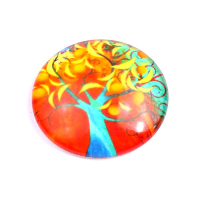 Glass cabochon 35 mm N. 1011 Mix